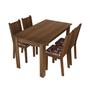 Imagem de Conjunto de Mesa com 4 Cadeiras Rosie Madesa Rustic/Vermelho