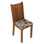 Imagem de Conjunto de Mesa com 6 Cadeiras Gales Rustic e Floral Hibiscos