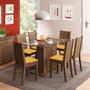 Imagem de Conjunto de Mesa com 6 Cadeiras Gales Rustic e Palha