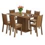 Imagem de Conjunto de Mesa com 6 Cadeiras Megan Rustic e Bege