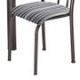 Imagem de Conjunto de Mesa com 6 Cadeiras Primavera II Preto e Listrado