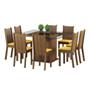 Imagem de Conjunto de Mesa com 8 Cadeiras Camila Rustic e Palha