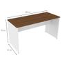 Imagem de Conjunto de Mesa com Gaveteiro de Escritório Arvo Branco e Ameixa Negra