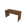 Imagem de Conjunto de Mesa com Gaveteiro e Prateleira de Escritório Helen Ameixa Negra