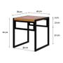 Imagem de Conjunto de Mesa de Jantar com 4 Bancos Wooden Mel e Preto