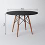 Imagem de Conjunto De Mesa De Jantar Eames Eiffel 90cm 4 Cadeiras