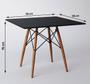 Imagem de Conjunto De Mesa De Jantar Eames Eiffel Quadrada 90Cm Tampo