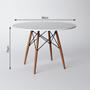 Imagem de Conjunto De Mesa De Jantar Eames Eiffel Redonda 90Cm Tampo D