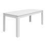 Imagem de Conjunto de Mesa de Jantar Retangular com 6 Cadeiras Athenas Caramelo e Branco