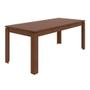 Imagem de Conjunto de Mesa de Jantar Retangular com 6 Cadeiras Athenas Suede Animale Bege e Imbuia