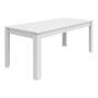 Imagem de Conjunto de Mesa de Jantar Retangular com 6 Cadeiras Athenas Veludo Creme e Branco
