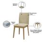 Imagem de Conjunto de Mesa de Jantar Rubi 136x90cm com 4 Cadeiras Rubi Imbuia/Neblina