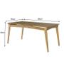 Imagem de Conjunto de Mesa de Jantar Rubi 180x90cm com 6 Cadeiras Rubi