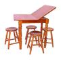 Imagem de Conjunto de Mesa Dobrável com 4 Bancos Piratini