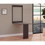 Imagem de Conjunto de Mesa Dobrável Retrátil 100cm Preta com 2 Cadeiras Eiffel - Rosa