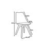 Imagem de Conjunto de Mesa Dobrável Retrátil 1,40 Branco/Noronha Inox + 4 Cadeiras Leda - Branca