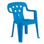 Imagem de Conjunto De Mesa E Mini Cadeira Poltrona Infantil Azul Mor