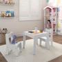 Imagem de Conjunto de Mesa Infantil Diana com 2 Cadeiras MDF - Ofertamo