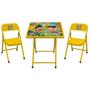 Imagem de Conjunto De Mesa Infantil Zoológico Com 2 Cadeiras Açomix