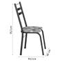 Imagem de Conjunto De Mesa Itália New Com 6 Cadeiras 1,40m Artefamol Granito / Dark