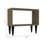 Imagem de Conjunto de Mesa Lateral com 2 Prateleiras Kanter Ameixa Negra