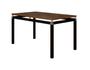 Imagem de Conjunto De Mesa Malva Preto Tampo BP 136m Nature Com 6 Cadeiras 118 Assento Azul Turquesa Artefamol