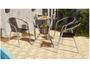 Conjunto de Mesa para Área Externa de Fibra - com 4 Cadeiras Alegro Móveis CJMB40199 Imagem de Conjunto de Mesa para Área Externa de Fibra