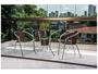 Conjunto de Mesa para Área Externa de Fibra - com 4 Cadeiras Alegro Móveis CJMB40199 Imagem de Conjunto de Mesa para Área Externa de Fibra