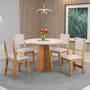 Imagem de Conjunto De Mesa Redonda Com 4 Cadeiras Mel