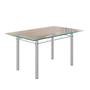 Imagem de Conjunto de Mesa Retangular 140x75cm Tampo de Vidro 6 Cadeiras Lavínea