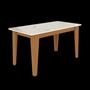 Conjunto de Mesa Sala de Jantar com 6 Cadeiras Roma Cinza/Freijo Off White/Tec Titanio - Indekes Imagem de Conjunto de Mesa Sala de Jantar com 6 Cadeiras Roma Cinza/Freijo Off White/Tec Titanio