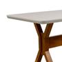 Imagem de Conjunto de Mesa Taiti com 6 Cadeiras Dalia Imbuia e Off White Suede