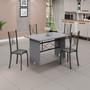 Imagem de Conjunto de Mesa Tampo de Granito Ocre com 4 Cadeiras Lorena Yescasa