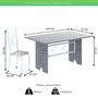 Imagem de Conjunto de Mesa Tampo de Granito Ocre com 6 Cadeiras Lorena Yescasa
