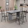 Imagem de Conjunto de Mesa Tampo de Granito Ocre com 6 Cadeiras Lorena Yescasa