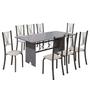 Imagem de Conjunto de Mesa Tampo de Granito Ocre com 8 Cadeiras Lorena Yescasa