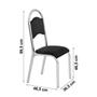 Imagem de Conjunto de Mesa Tampo Vidro com 6 Cadeiras Cris Premium Ciplafe