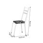 Imagem de Conjunto de Mesa Thais 0,70m com 4 Cadeiras Artefamol Granito / Branco