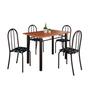 Imagem de Conjunto de Mesa Tubular 100x60cm Tampo em Mdf com 4 Cadeiras