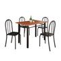 Imagem de Conjunto de Mesa Tubular 100x60cm Tampo em Mdf com 4 Cadeiras