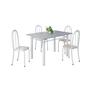 Imagem de Conjunto de Mesa Tubular 120cm X 75cm Tampo com 4 Cadeiras