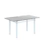 Imagem de Conjunto de Mesa Tubular 140cm X 75cm Tampo em Granito Topázio com 6 Cadeiras Iris