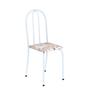 Imagem de Conjunto de Mesa Tubular 62 100x60cm Tampo em Mdf com 4 Cadeiras Ane B