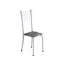 Imagem de Conjunto de Mesa Tubular 70x70cm Tampo em Ardósia com 4 Cadeiras Dany