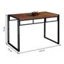 Imagem de Conjunto de Mesa Wooden com 4 Bancos Preto e Ipê