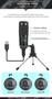 Imagem de Conjunto de Microfone Condensador USB com Suporte - Ideal para PC, Laptop, Studio, Streaming e Jogos