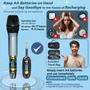 Imagem de Conjunto de Microfone Sem Fio AFUOO W60 Pro - 2,4 GHz, Dual-Mic, Alcance de 60m