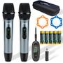 Imagem de Conjunto de Microfone Sem Fio AFUOO W60 Pro - 2,4 GHz, Dual-Mic, Alcance de 60m