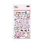 Imagem de Conjunto De Mini Adesivos Kawaii Bt21 Para Capa De Celular, Notebook, Mala Decorativa Transparente