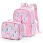 Imagem de Conjunto de Mochila e Lancheira Mommore Kids para Meninas (4 a 8 anos)